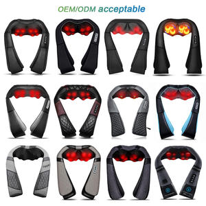 Masajeador eléctrico de cuello y hombros con terapia de calor Shiatsu masaje de tejido profundo para aliviar el dolor, uso portátil en el hogar, la Oficina y el coche - Product Image 6