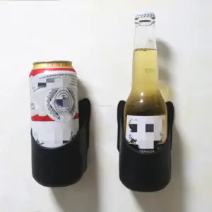 Çıkarılabilir silikon duş bira tutucu, sevimli bira şişesi tutucu