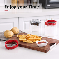Multifunctionele Manuele Pers Type Keuken Gadget Pp Plastic Groente Dicer & Food Dicer Voor Frietjes & Andere Vruchten Groenten