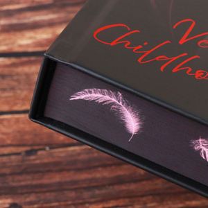 Custom Hardcover Book Printing with Sprayed Edges Luxury <b>Red</b> Foil Stamping Special Edition Fiction Novel Printing Service - Product Image 5