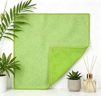Chiffons de cuisine durables en tissu abrasif tissé, écologiques, en microfibre, pour un usage en cuisine. Personnalisation disponible.