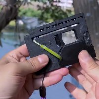 Mini lance-pierre élastique en forme de pistolet, pliable et portable, pour loisirs de plein air, jouet créatif anti-stress
