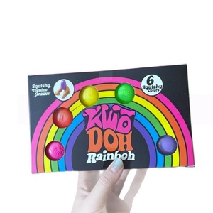 ชุดของเล่นบีบคลายเครียด Needoh Rainbow รุ่นมินิ กล่องของขวัญสควิชชี่ 6 สี สำหรับเด็ก วัยรุ่น ผู้ใหญ่ ของชำร่วยงานปาร์ตี้ - Product Image 1