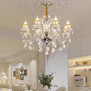European Style Luxury Crystal Chandelier Multi Head E14 <b>LED</b> <b>Light</b> For Living Room Bedroom Dining Room - Product Image 1
