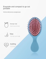 Brosse à Cheveux pour Bébé Mini Mignonne Démêlante avec Logo Personnalisé, Peigne Lissant Mat pour Enfants avec Style Tendance et Fonction de Massage