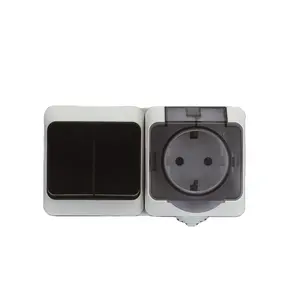 Venta caliente de la buena calidad de la casa de material eléctrico interruptor enchufe eléctrico interruptores de interruptor de luz de pared