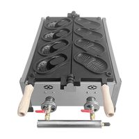 Machine à gaufres au gaz commerciale avec support, antiadhésive, pour usage domestique et industries de vente au détail, nouvelle machine à gaufres en forme de chaussures