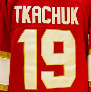 Ready to Ship Florida Matthew Tkachuk Red Best Quality Stitched Hockey Jersey