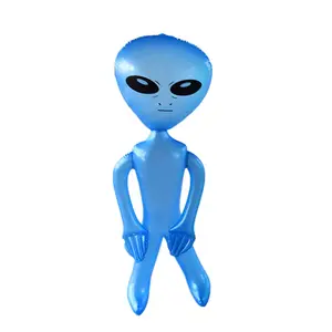 Mainan Alien tiup PVC kustom untuk Halloween dan dekorasi pesta mainan ET tiup mainan Alien tiup