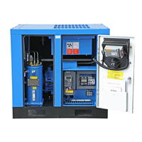 Compresor de Aire de Tornillo 500L 220V/380V 50Hz 10HP 7.5KW 8-10Bar para Máquina de Embalaje de Servicio Automotriz, Máquina de Soldadura