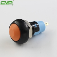Interrupteur à bouton-poussoir en plastique vert 10mm avec petit trou de montage