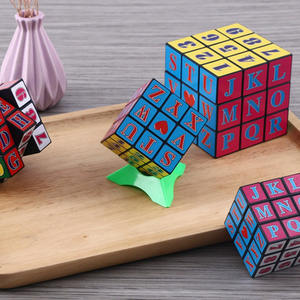 Jiyangwa Cube de Rubik 3x3 avec chiffres et lettres, jouet éducatif pour enfants de 5 à 14 ans, cube magique unisexe - Product Image 3