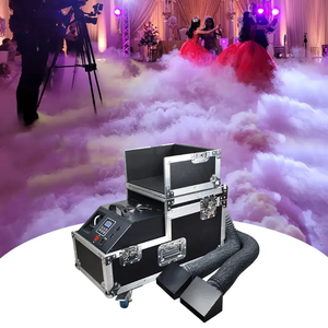 Machine à brouillard basse 2000W pour bois, avec flight case, options double/tube double, pour mariage et spectacle, liquide à faible brouillard inclus - Product Image 3