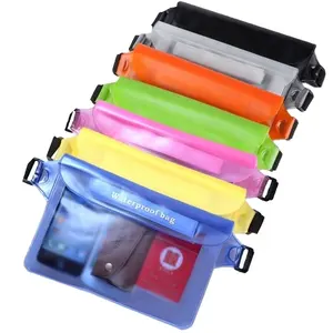 SP Factory Wholesale PVC Three Layer Sealing Waterproof Custom Vacuum Phone waist bag for Outdoor Foldable Bag