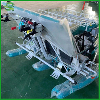 Repiqueuse de riz à 6 rangs, machine à planter le riz autopropulsée, repiqueuse de riz à démarrage électrique à montage frontal et à conducteur marchant à pied