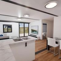 Maison préfabriquée modulaire extensible de 40 pieds pour hôtel, avec balcon, pour usage résidentiel extérieur