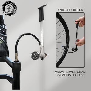 <span class=keywords><strong>Pompe</strong></span> à <span class=keywords><strong>air</strong></span> FAST BEE 300psi pour vélo de montagne, haute pression, avec manomètre pour fourche et amortisseur arrière - Product Image 5