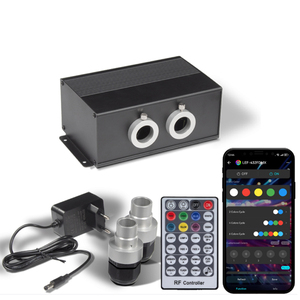 Motor de Luz LED de Fibra Óptica RGBW con Cambio de Colores, <span class=keywords><strong>Efecto</strong></span> Centelleante, Control DMX512/App, Resistente al Agua - Product Image 1