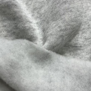 Fabricant de vêtements Soft Melange Gray 100% Polyester French Terry Fleece Knit Fabric Roll pour Hoodie et Sweater - Product Image 3