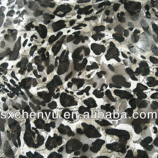 CHENYU TEX AUTUMN AND WINTER FASH BEST SELLING IN CHINA MARKET 100% Nylon spandex Lace Jqd Print Fabric