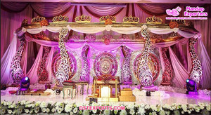 Magnífico Mandap de Cristal para Bodas Indias, Decoración de Ensueño para Bodas, Mandap de Cristal para Ceremonias de Boda del Sur de la India, Mandap para Bodas en el Reino Unido - Product Image 6
