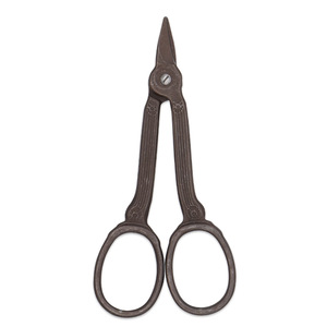 Tea-Plated Titanium Thread Retaining Scissors Oval Shape Stainless Steel For Cross Stitch Embroidery Home Use - Product Image 4