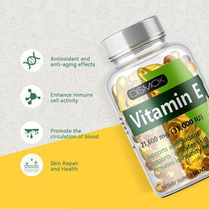 Cápsulas <span class=keywords><strong>de</strong></span> Gel Suave con Colágeno y <span class=keywords><strong>Vitamina</strong></span> <span class=keywords><strong>E</strong></span> Orgánica Dismok OEM/ODM/OBM <span class=keywords><strong>para</strong></span> Adultos, Antioxidante Facial, Mejora <span class=keywords><strong>la</strong></span> Inmunidad, 24 Meses - Product Image 2