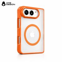 Coque magnétique mate douce au toucher de luxe pour iPhone Duo, antichoc, sensation peau, protection de la charnière, étui de téléphone portable personnalisé, vente en gros