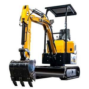 Mini-excavatrice de 1 tonne, type chenilles, pour utilisation en ferme et en verger, couleur jaune - Product Image 5
