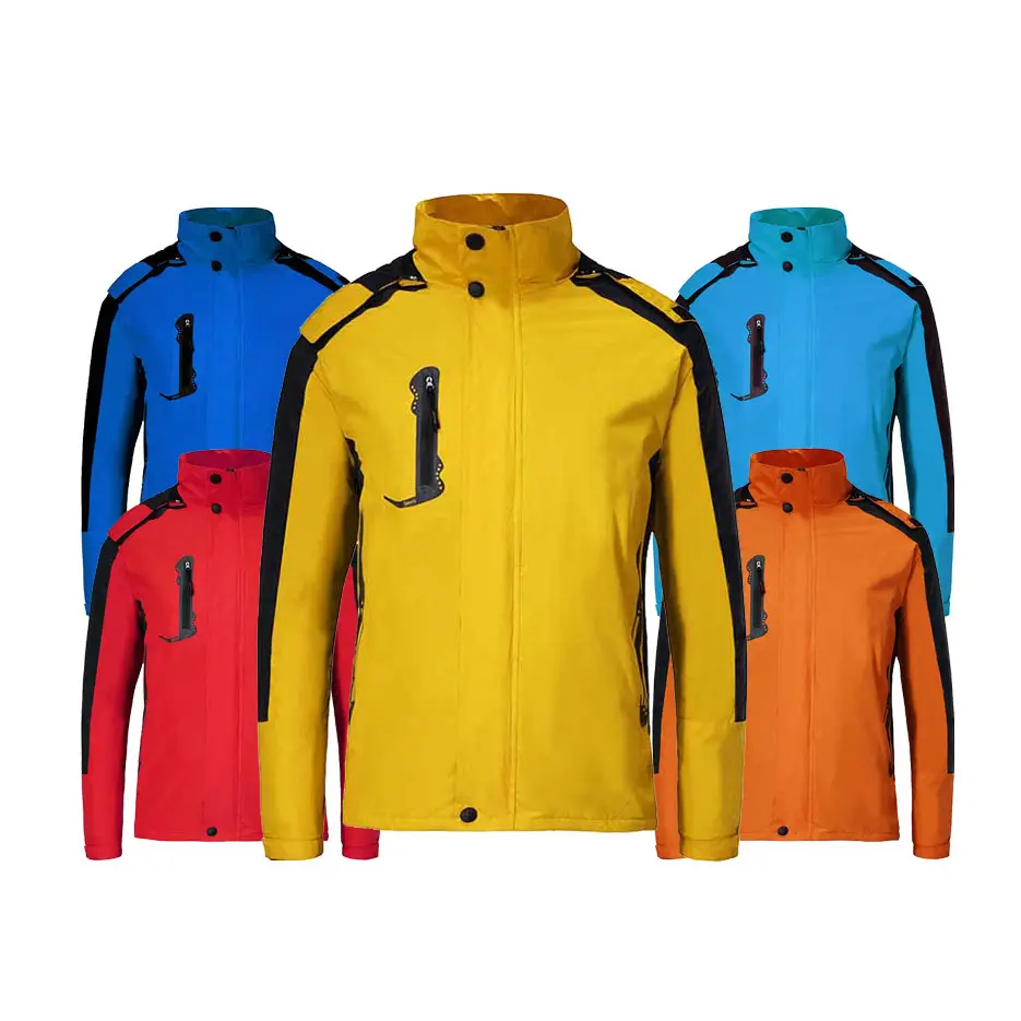 Factory price plain black windbreaker jacket custom anorak windbreaker jacket for men