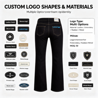 Celana Jeans Wanita High Waist Wide Leg OEM Custom, Denim Washed, Model Longgar, Gaya Vintage Streetwear, Desainer, Celana Panjang