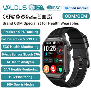 VALDUS 2026 Logotipo Personalizado ODM/OEM Marca Privada Electrónica Inteligente AMOLED ECG Monitor de Frecuencia Cardíaca IP68 CARDIGO VA - Product Image 1