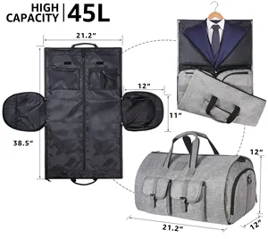 Custom Opvouwbare Rugzak Waterdichte Multifunctionele Lichtgewicht Reis Duffle Kledingstuk Tas Met Schoenenvak