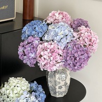 Meilleures ventes 2026 : Fleurs d'hortensia à toucher réel, tige unique, aspect humide, pour mariages et décorations intérieures