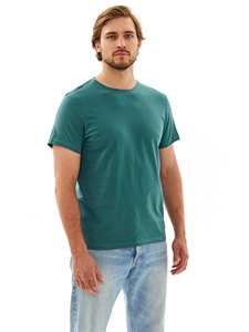 Camiseta Básica de Cuello Redondo para Hombre, 100% Algodón, 30/1, Ligera, Transpirable, para Uso Diario, Fabricación OEM ODM - Product Image 3