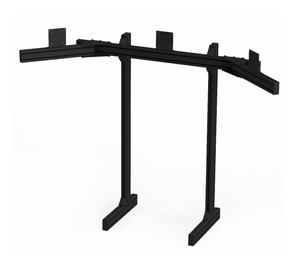Soporte de Monitor Triple Personalizado para Simulador de Carreras, Soporte de Pantalla de Aluminio con Ranura en T 4080 con Soporte de Piso para Juegos de Carreras Simulados - Product Image 4