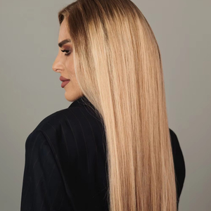 Perruque de Cheveux Synthétiques pour Femme, Cheveux Longs et Droites, Couches Normales, Dorées, pour Bébé, 15 à 16 Pouces - Product Image 1