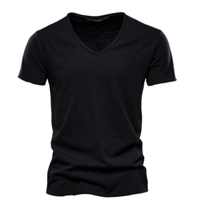 Dernière collection populaire de t-shirts unis pour hommes, sport et loisirs, amples et confortables - Product Image 4