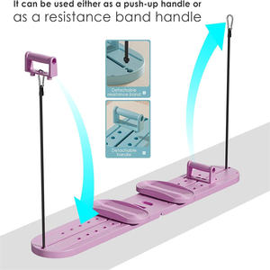 Tabla de Fitness Multifuncional Silenciosa de PP, Máquina Portátil para Ejercicios de Flexiones, Banda de Resistencia, Tabla Plegable para Pilates - Product Image 2