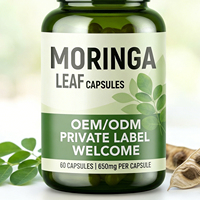 Capsules de Moringa Oleifera à base de plantes naturelles, riches en nutriments, pour soutenir la vitalité du corps
