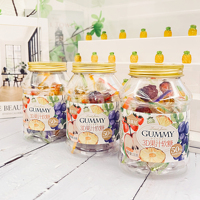 High Quality Soft Chewy Gummy Candy Fruity Sour Flavored Assorted Pieces in Bottle Sweet Assorted Sugar Candy