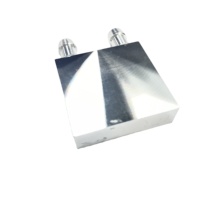 Refroidisseur d'eau en aluminium de haute qualité 40x40mm, mini bloc de refroidissement argenté 40mm, dissipateur thermique pour processeur d'ordinateur 12706 Peltier