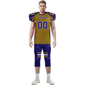 Maillot d'entraînement de football pour adultes et jeunes personnalisé uniforme d'équipe de rugby personnalisé avec coussinets intégrés pour le jeu et l'entraînement - Product Image 6