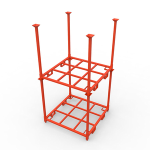 <strong>Factory</strong> Supply Industrial Logistics Foldable Stacking <strong>Rack</strong> Rolling Steel Cage Trolley Metal Shelves for Putting Cargo and <strong>Tires</strong> - Product Image 5