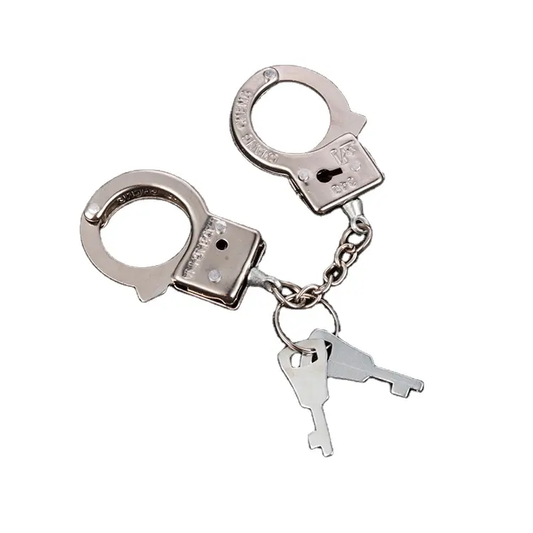 Hot Sale Designer Keychain Alloy Simulation Handcuffs model Key Chain