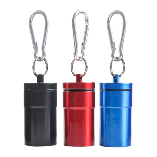 Factory Best Selling New Products Practical Metal Pocket Ashtray Keychain With Carabiner  Mini Gold Ashtray Plates