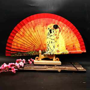 Customized Latest Design Spanish Fan Double-Sided Printed Wooden Hand Fans for Wedding <b>Gifts</b> - Product Image 2