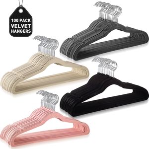 Perchas de Terciopelo para Niños, Antideslizantes, Negras, para Ropa, Trajes y Abrigos, en Oferta - Product Image 6