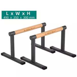Barre parallele invertite <span class=keywords><strong>in</strong></span> <span class=keywords><strong>legno</strong></span> di quercia di alta qualità per <span class=keywords><strong>trazioni</strong></span>, per uso domestico, esercizio fisico e fitness - Product Image 1