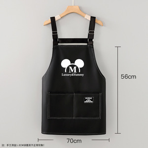 Tablier de <span class=keywords><strong>cuisine</strong></span> personnalisé avec logo, tablier de travail en cuir résistant aux taches pour la <span class=keywords><strong>cuisine</strong></span> et la maison, usage professionnel, nouveau style 2026, imperméable et anti-huile - Product Image 6